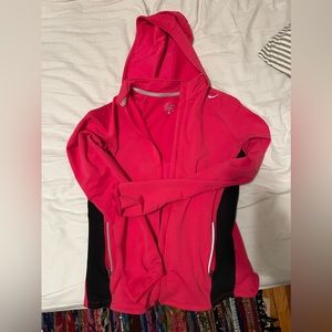 Pink Nike dri-fit zip up